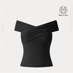 New OGL Eco-SkinKiss® Criss Cross Off Shoulder
New Airy Brami Top - Black Size M